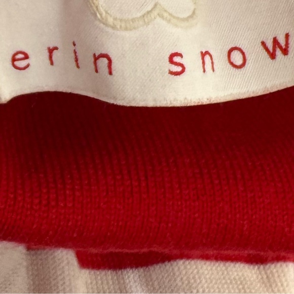 Erin Snow Kito II Sweater Size XL Merino Wool Red & White Ski Snowboarding - Picture 7 of 14
